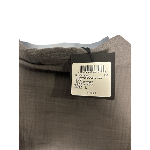 Club Monaco Men's Gray LS Doubleface Cotton Shirt
- New w/ Tags Size L - Picture 6 of 6